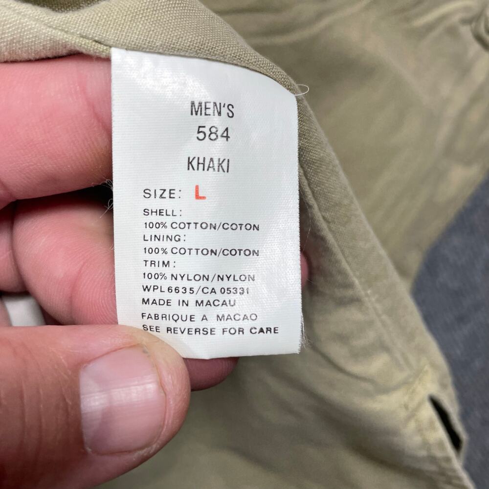 Woolrich Fishing/Hunting Vest Men's Large Beige Utility Outdoors Zip Pockets - Picture 8 of 12